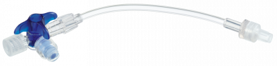 Кран 3-ходовой Дискофикс С с Сэйффлоу 360° синий линия 50 см купить оптом в Екатеринбурге
