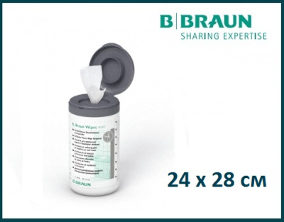 Салфетки флисовые для малого диспесера B.Braun в рулоне №25 (240х280мм) 10 рулонов в уп. — 10 шт/уп 